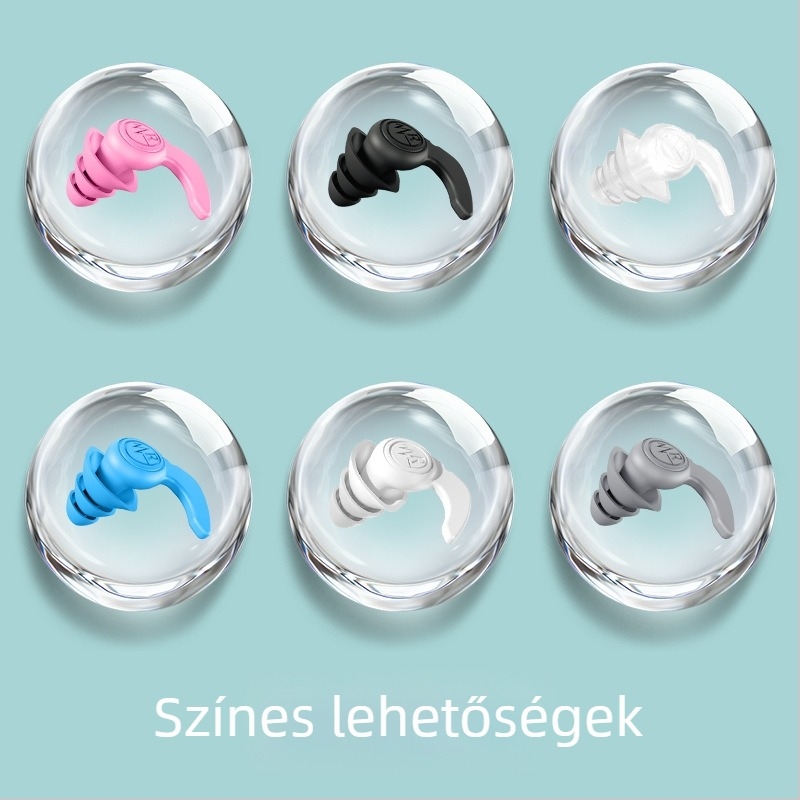 Szilikon füldugók alváshoz — zajcsökkentés és vízálló, alvásra, fürdéshez és úszáshoz