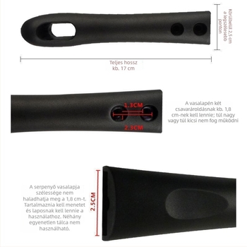 Wok fogó, égés elleni védelem, PP anyag, kompatibilis Supor indukciós tűzhelyekkel