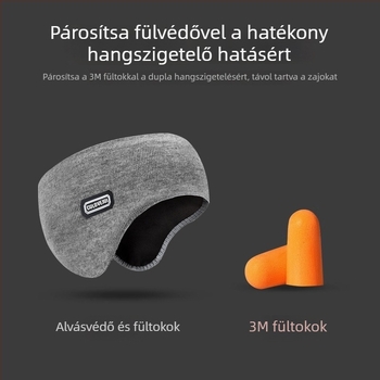 Oldalsó alvásra tervezett zajcsökkentő fülvédők, plüss anyag, hangszigetelés, felnőttek, kerékpározáshoz