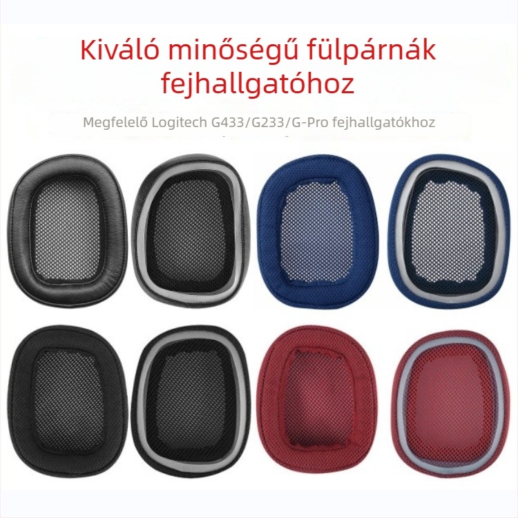 Logitech G433/G233/G Pro fejhallgatóhoz készült tok, műbőr és memóriahab