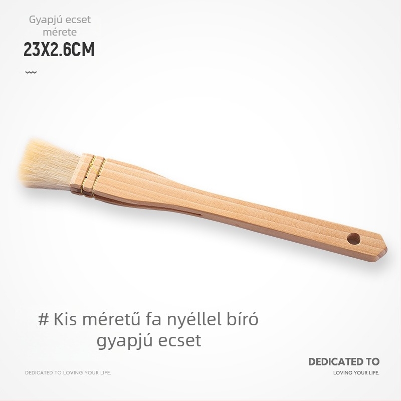 Grill ecset, 40% gyapjú + 60% rost szálak, fa fogantyúval, 400 darabos csomag, új kínai stílus