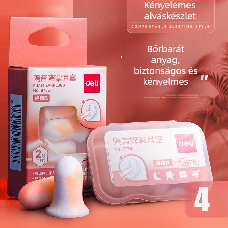 Deli zajcsökkentő füldugók, professzionális hangszigetelés, modellek 19750, 19752, 19753