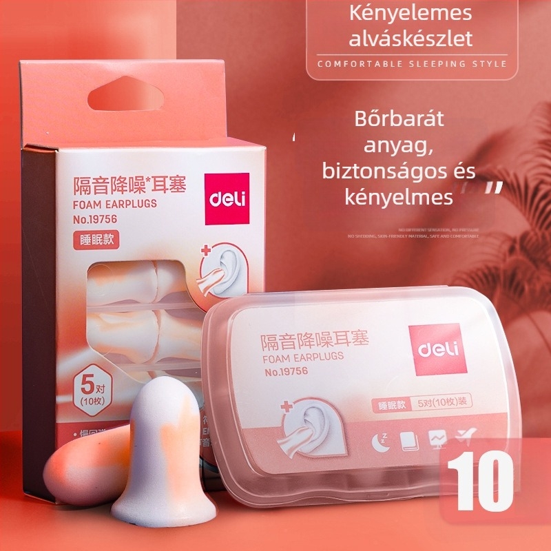 Deli zajcsökkentő füldugók, professzionális hangszigetelés, modellek 19750, 19752, 19753