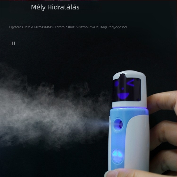 Yimei YM-1185 kézi arc-hidratáló készülék oxigénsprével, 1 fokozat, hideg és meleg permet, köd idő 61–120 s