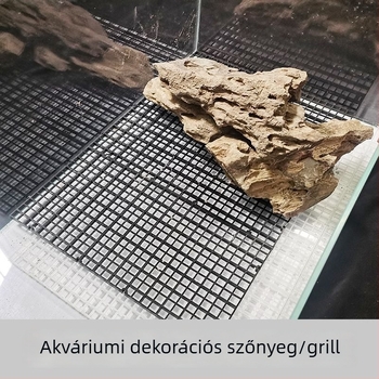 AKvarisztikus aljzatra szűrőlemez tájépítéshez és hálós elválasztóval — Akvarisztikai felszerelés, Tömeg: 1.0 kg, Anyag: Egyéb