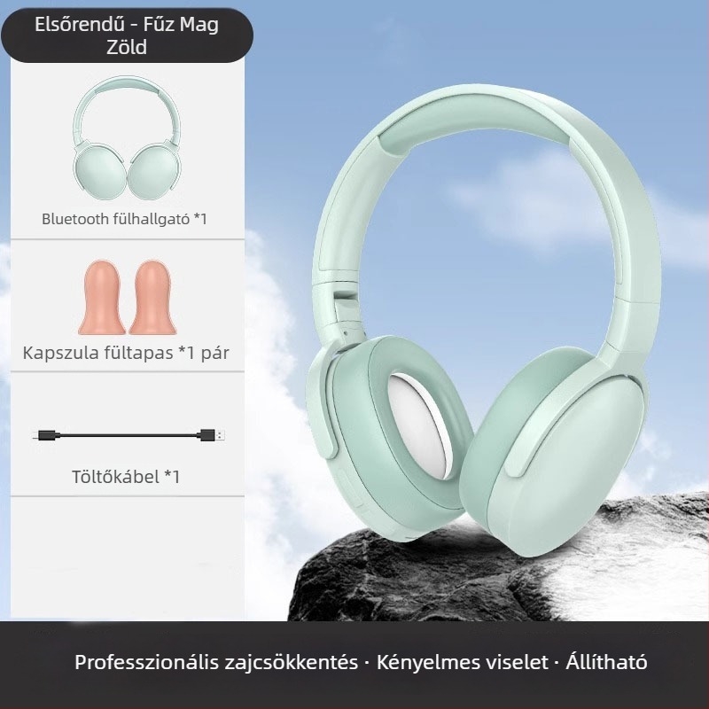 Bluetooth zajcsökkentő fejhallgató, uniszex, beltéri használatra, egész éves használat, kiadás télen 2025