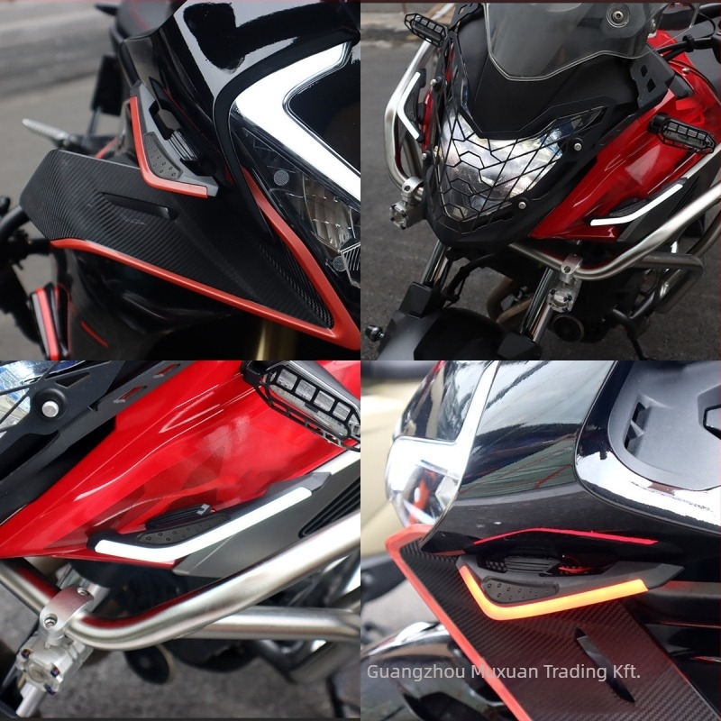 Kevanly Fixed Wing motorkerékpár LED környezeti fény, univerzális típus, 12V, dekoratív, nagy fényerő