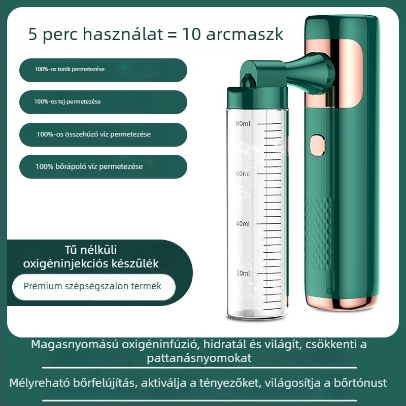 SD-04 hordozható arc hidratáló permetező készülék – hideg permet, beépített 500–800 mAh akkumulátor, köd idő ≤10 s, üzemidő akár 1 óra