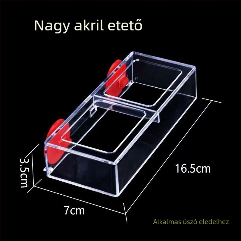 Akril haltáp akváriumhoz, automatikus etető adagoló, rögzített pontú etetőgyűrű a szóródás megelőzésére, 100 darab