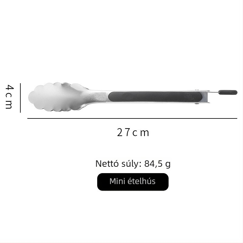 430 rozsdamentes acélból készült ételklipsz, többfunkciós, csúszásmentes, magas hőmérséklet-ellenállás, mágneses vonzás
