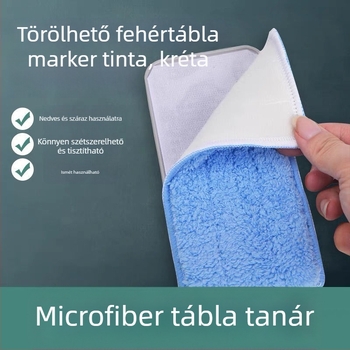 Flanelből készült táblaradír, mosható és eltávolítható; tisztító a fehér tábla markeréhez