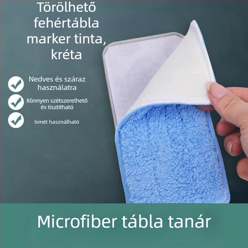 Flanelből készült táblaradír, mosható és eltávolítható; tisztító a fehér tábla markeréhez