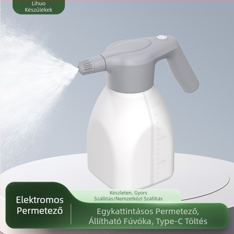 LiHe elektromos öntözőkanna forgó fejével – automatikus permetező otthoni kerthez