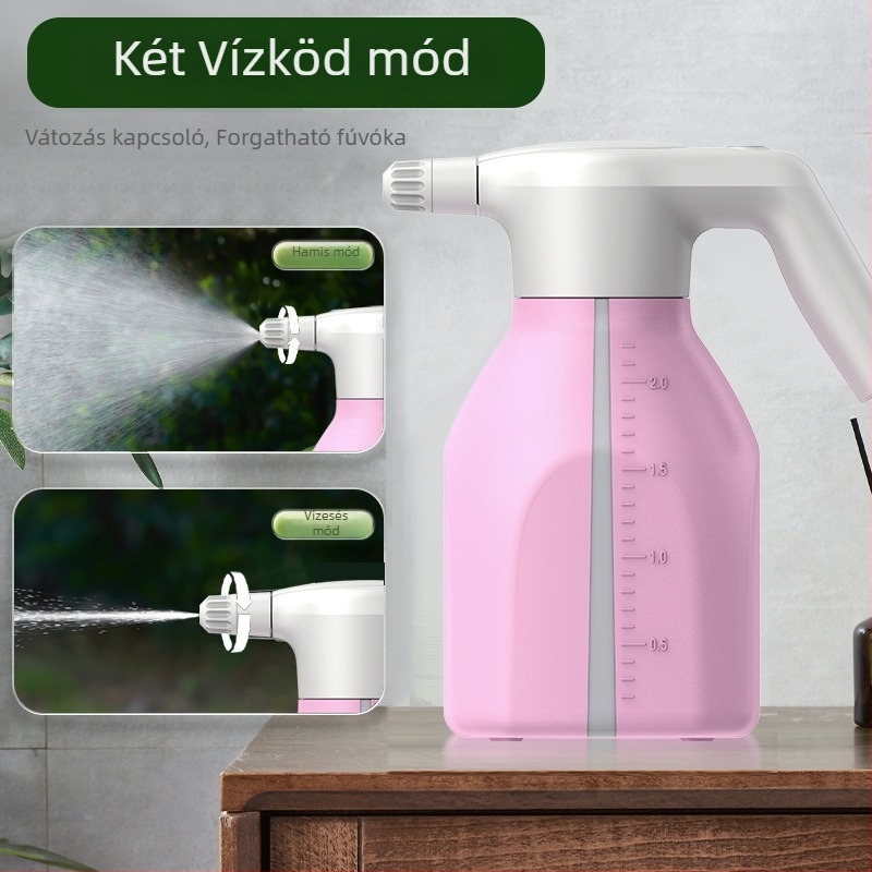 LiHe elektromos öntözőkanna forgó fejével – automatikus permetező otthoni kerthez