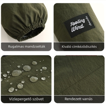 Ujjakkal ellátott konyhai kötény – anti-szennyeződés, kopásálló, lélegző, uniszex, cateringhez és főzéshez