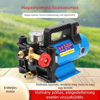 CS Hordozható magasnyomású dugattyús pumpa elektromos permetezőhöz, dupla henger, 12/24/48/60/220V, áramlás 16 lb/min, növényvédelmi célra, 1 év garancia