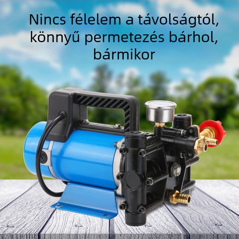 CS Hordozható magasnyomású dugattyús pumpa elektromos permetezőhöz, dupla henger, 12/24/48/60/220V, áramlás 16 lb/min, növényvédelmi célra, 1 év garancia