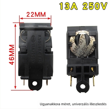 Elektromos vízforralóhoz tervezett hőmérséklet-szabályozó kapcsoló - 30A, nagy teljesítmény, tiszta réz érintkezők, automatikus kikapcsolás, gőzkapcsoló