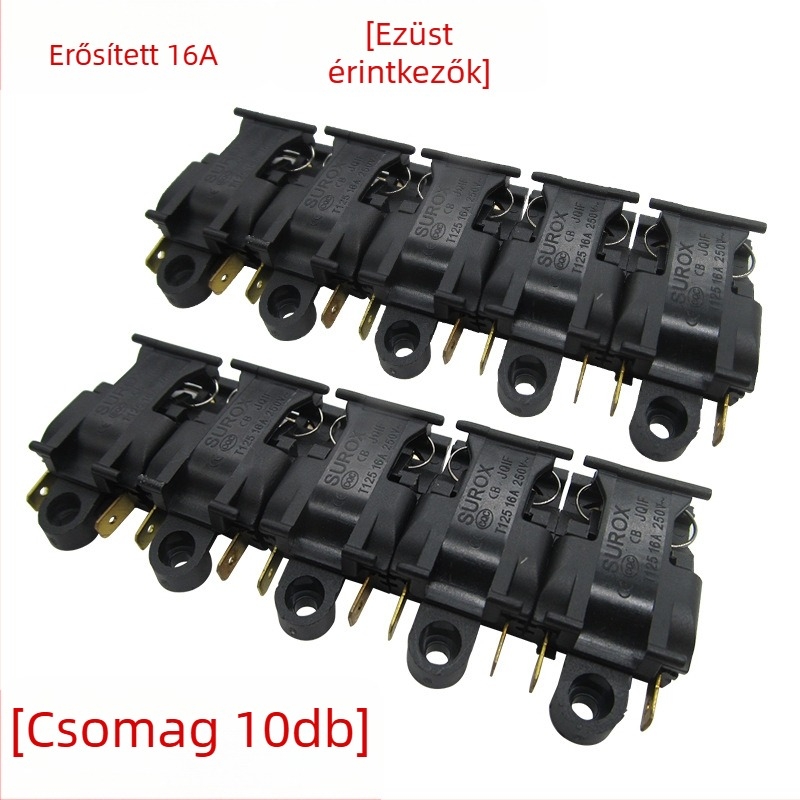 Elektromos vízforralóhoz tervezett hőmérséklet-szabályozó kapcsoló - 30A, nagy teljesítmény, tiszta réz érintkezők, automatikus kikapcsolás, gőzkapcsoló