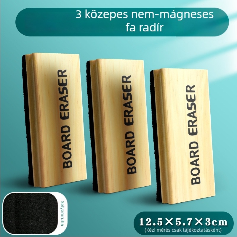 Xin Guo Fehér tábla radír – fa hátlap; filc felület; márka Xin Guo