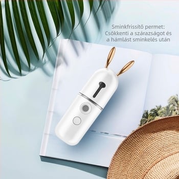 Nano Hidratáló Eszköz Arcra — Hordozható Hideg Sprüh Porlasztó Arcra, USB Kézben Tartott Arctisztító Sprayer, 1 Beállítás, Beépített Akkumulátor 100–300 mAh, Párásítási Idő ≤10s, Száraz Szemre Alkalmas