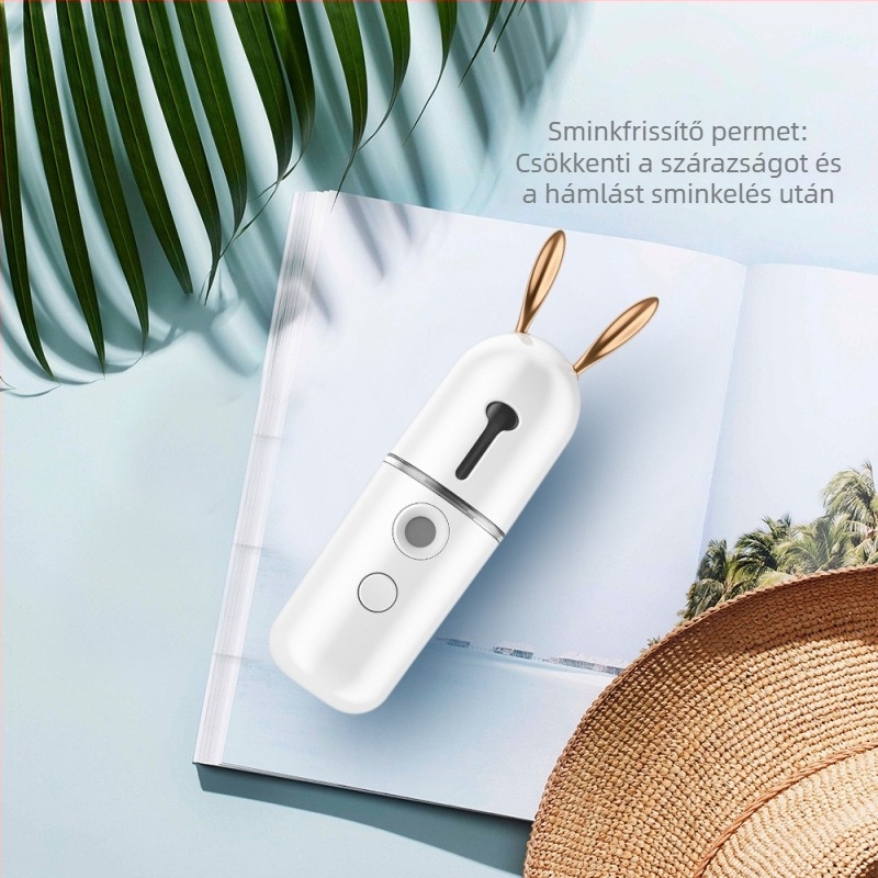 Nano Hidratáló Eszköz Arcra — Hordozható Hideg Sprüh Porlasztó Arcra, USB Kézben Tartott Arctisztító Sprayer, 1 Beállítás, Beépített Akkumulátor 100–300 mAh, Párásítási Idő ≤10s, Száraz Szemre Alkalmas