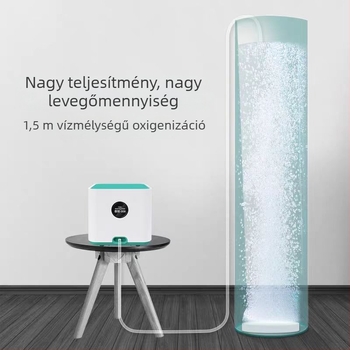 Fish Breathing – akváriumi oxigénpumpa, rézközpontú motor, 1 kg, akvarisztikai felszerelés