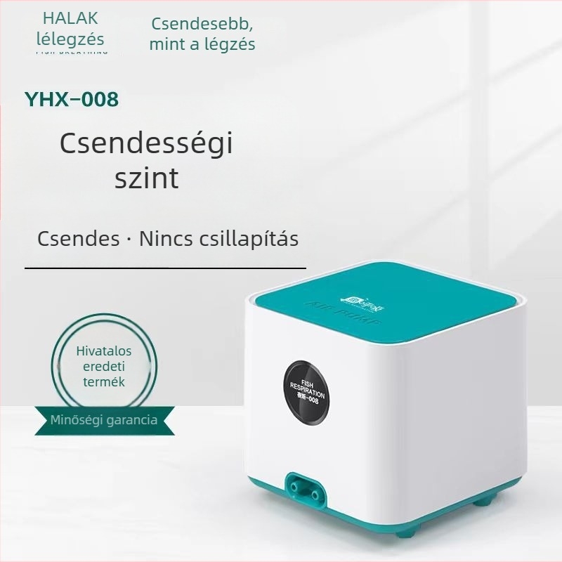 Fish Breathing – akváriumi oxigénpumpa, rézközpontú motor, 1 kg, akvarisztikai felszerelés
