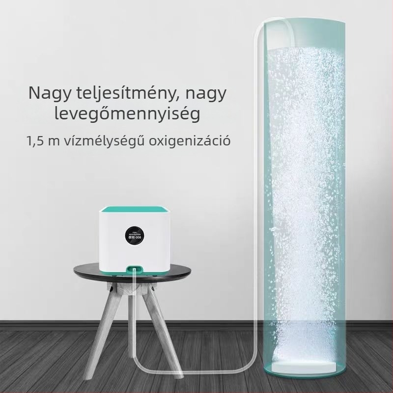 Fish Breathing – akváriumi oxigénpumpa, rézközpontú motor, 1 kg, akvarisztikai felszerelés