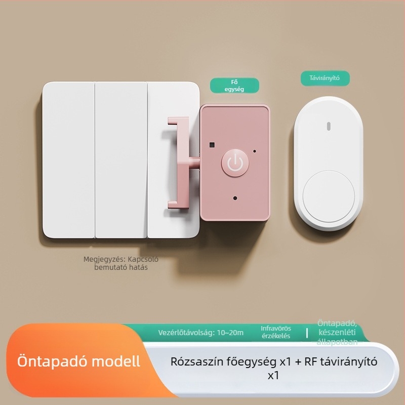 Qida Vezeték nélküli távirányítós kapcsoló Kollégiumhoz/Otthonhoz – IR távirányítás, 0–40°C