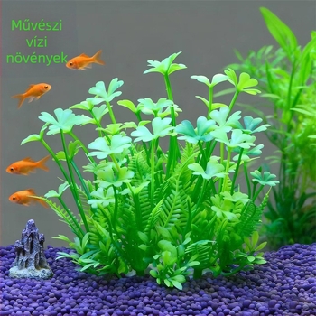 Műanyag akváriumi mesterséges növények dekoráció — akváriumi tájképi dekoráció, szimulált vízi növények, márka Fish zhijing