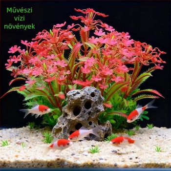 Műanyag akváriumi mesterséges növények dekoráció — akváriumi tájképi dekoráció, szimulált vízi növények, márka Fish zhijing