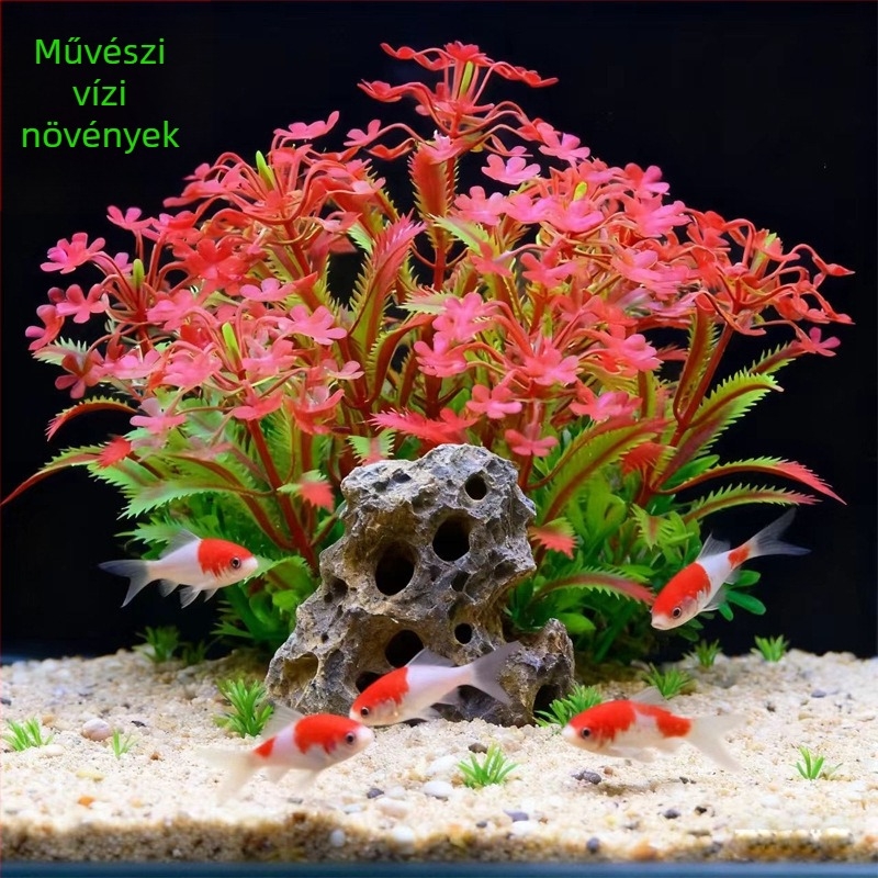 Műanyag akváriumi mesterséges növények dekoráció — akváriumi tájképi dekoráció, szimulált vízi növények, márka Fish zhijing