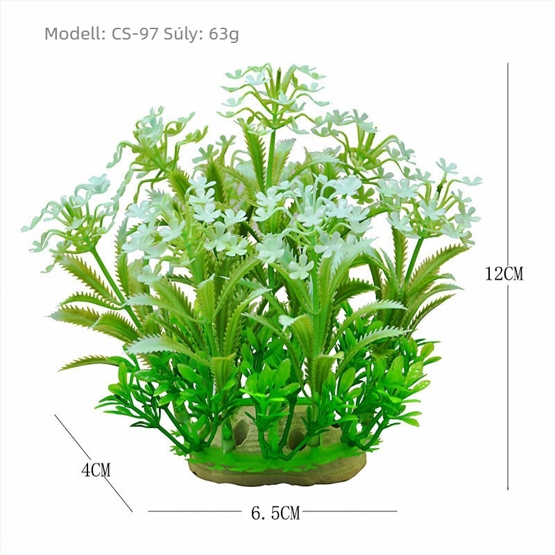 Műanyag akváriumi mesterséges növények dekoráció — akváriumi tájképi dekoráció, szimulált vízi növények, márka Fish zhijing