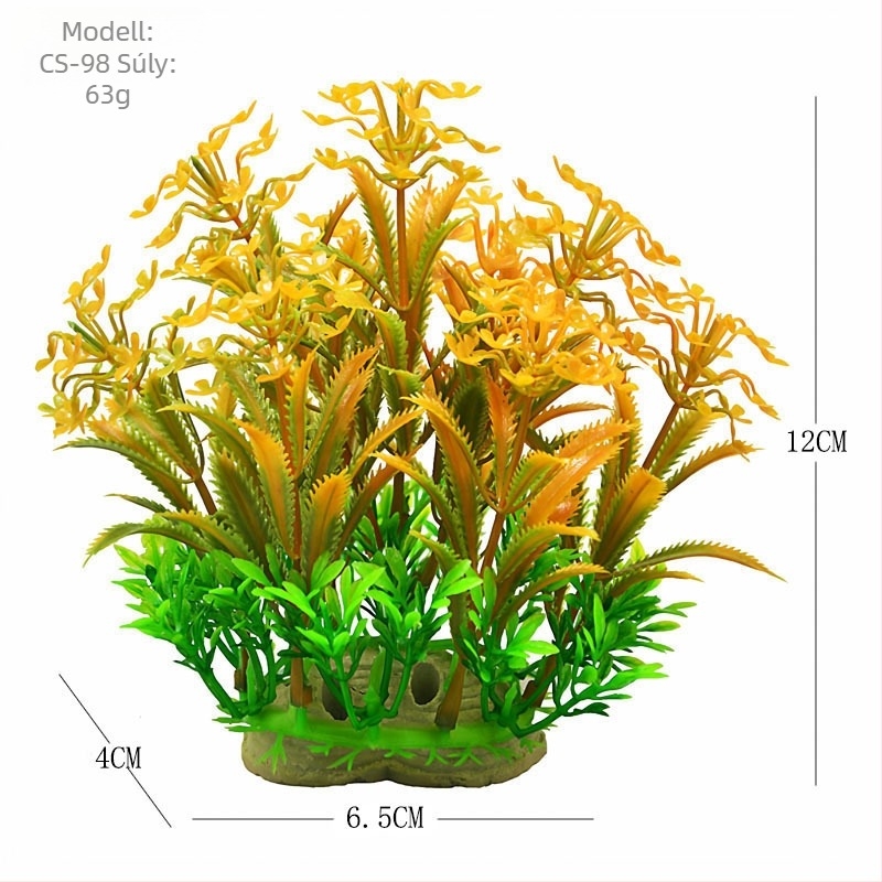 Műanyag akváriumi mesterséges növények dekoráció — akváriumi tájképi dekoráció, szimulált vízi növények, márka Fish zhijing