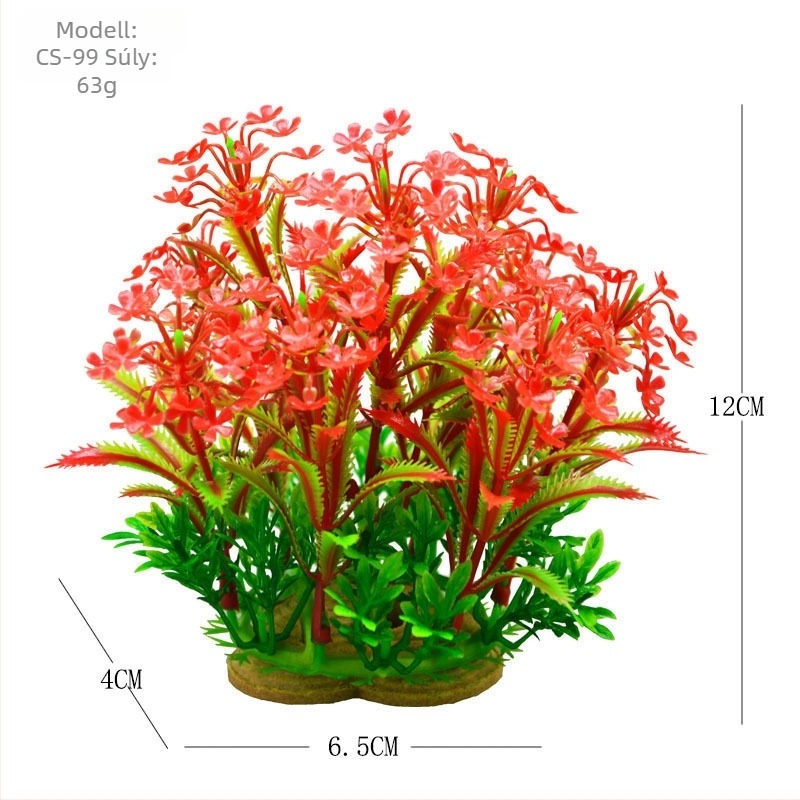 Műanyag akváriumi mesterséges növények dekoráció — akváriumi tájképi dekoráció, szimulált vízi növények, márka Fish zhijing