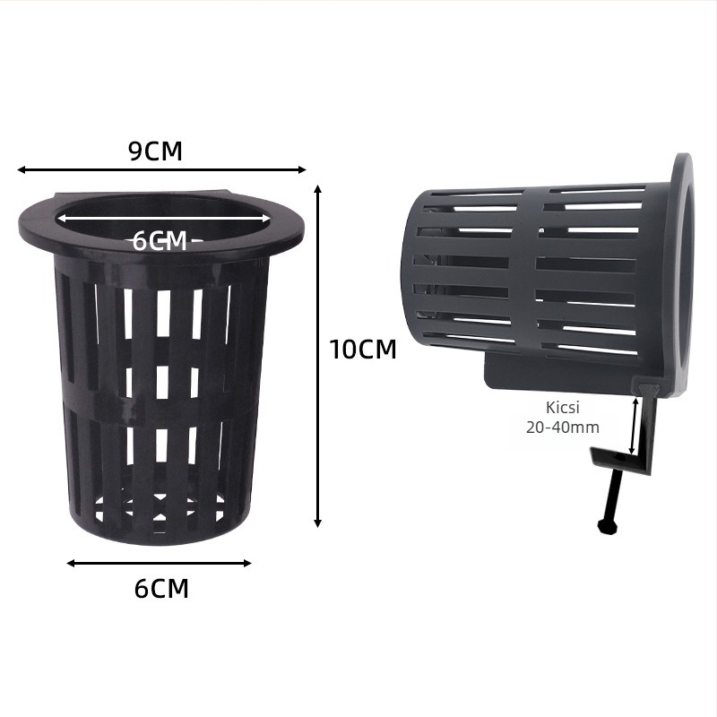 Műanyag hidropónikus függőkosár édesburgonyához — falra szerelhető akváriumi dekoráció és növények tároló állvány, többfunkciós, antik stílus