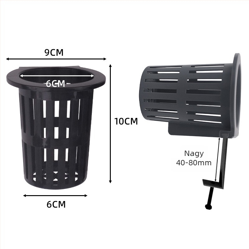 Műanyag hidropónikus függőkosár édesburgonyához — falra szerelhető akváriumi dekoráció és növények tároló állvány, többfunkciós, antik stílus