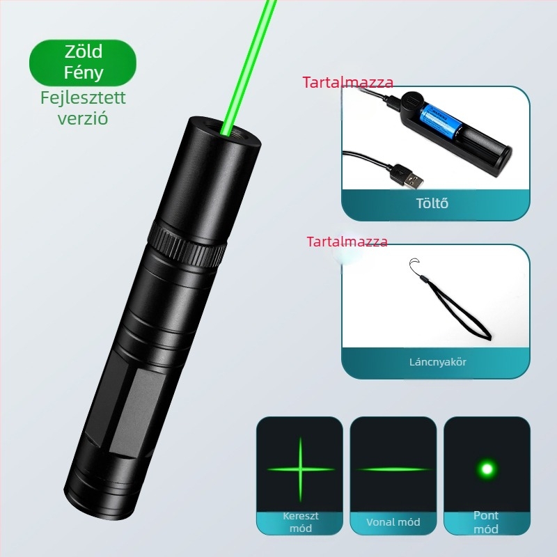 Keresztirányos lézer toll infravörös fénnyel és hosszú hatótávval – hordozható építkezési lézerszint és zseblámpa