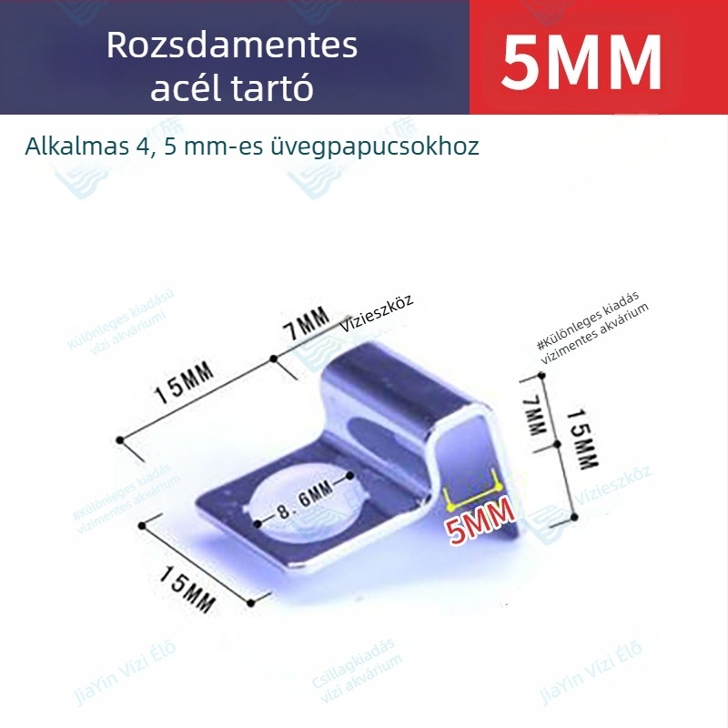Pastoral Walk Rozsdamentes acél tankfedél-tartó az akváriumhoz – Üvegfedél-támogatás