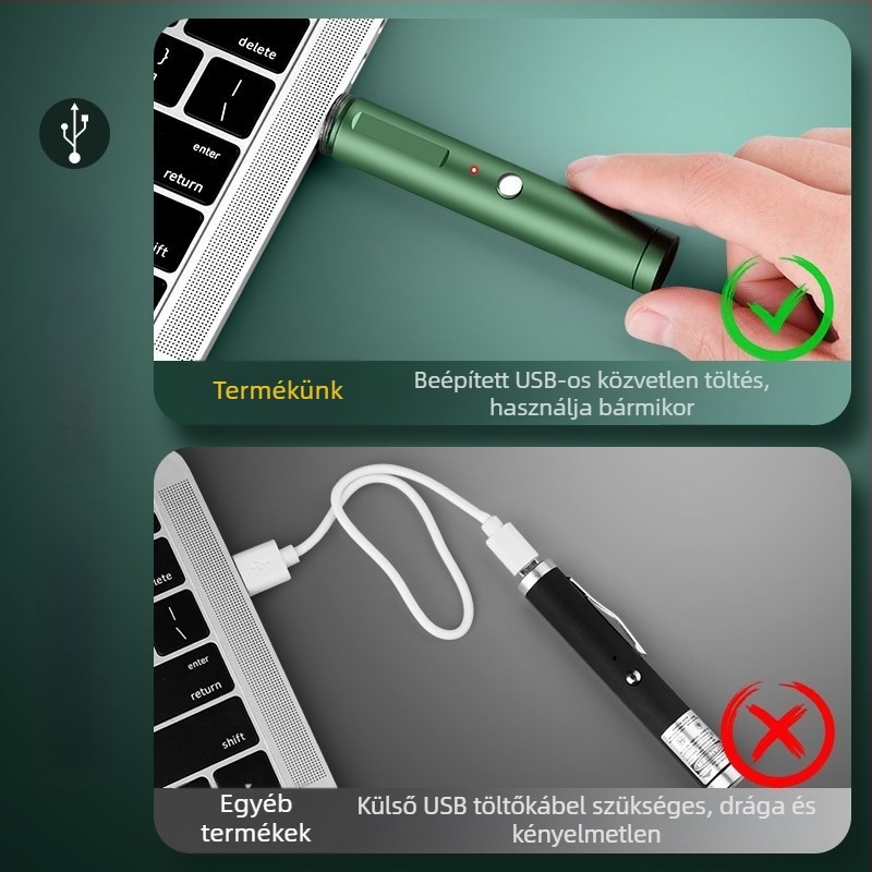 Oberchan lézerpointer, fém test, infravörös, testreszabható