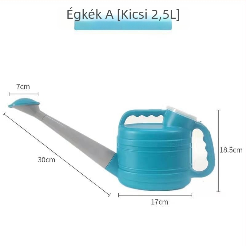 Hosszúcsövű öntöző kanna permetezővel, műanyagból, erkélykertekhez
