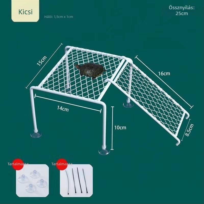 Technős napozó platforma - alumínium ötvözet, 200 g, Akváriumi felszerelés teknősöknek