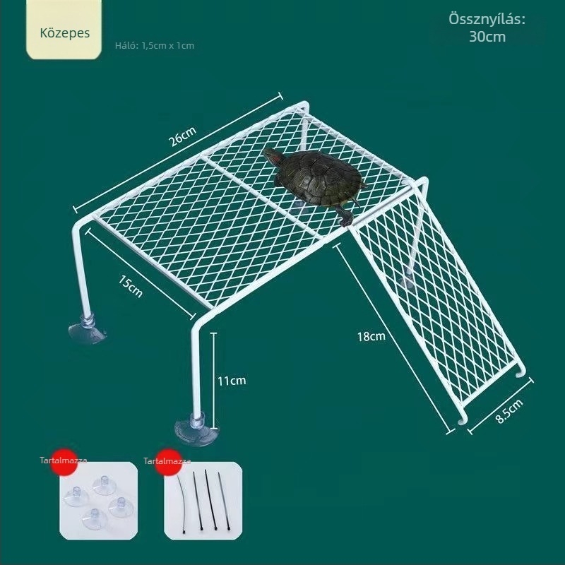 Technős napozó platforma - alumínium ötvözet, 200 g, Akváriumi felszerelés teknősöknek