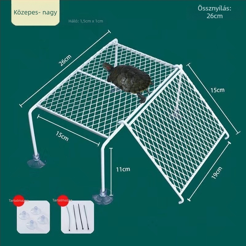 Technős napozó platforma - alumínium ötvözet, 200 g, Akváriumi felszerelés teknősöknek