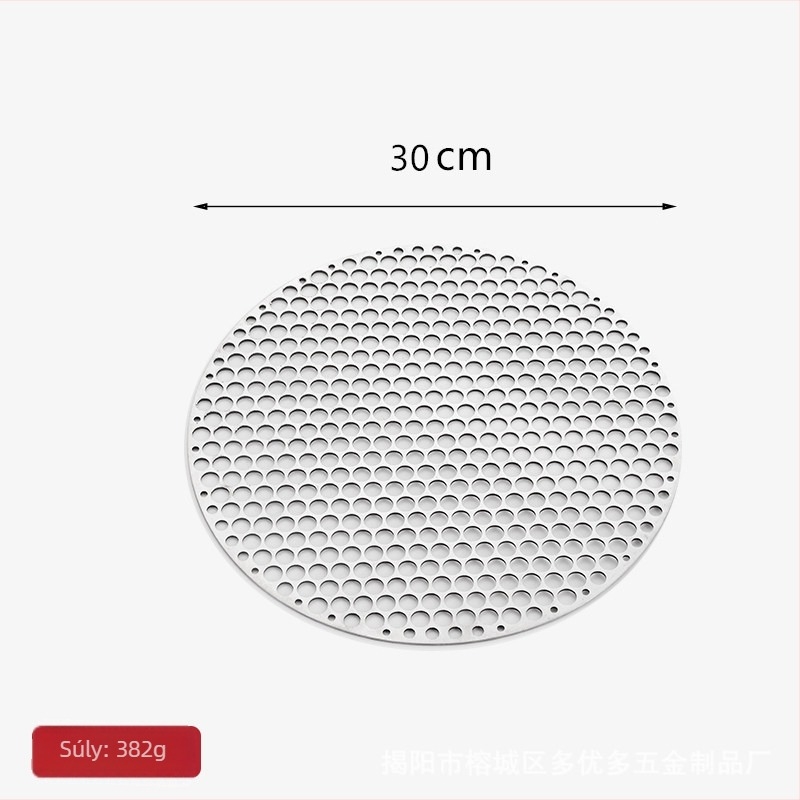 Duoyouduo kerek vastagított rozsdamentes acél grillháló, hordozható és testreszabható