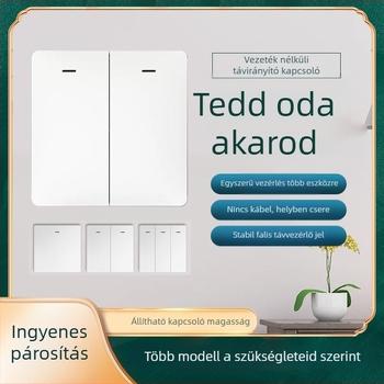 Vezeték nélküli távirányító kapcsoló, 0–40°C működési tartomány, otthonoknak és hoteleknek, CCC tanúsítvány