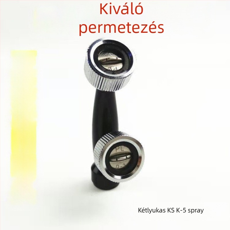 Ventilátorszerű permetezőfej, dupla fejű, dupla nyílású, nagy nyomású, finom köd mezőgazdasági atomizációhoz