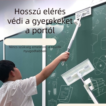 Fekete táblához használható kendő — speciális mop a kréta letörléséhez, kézmosás nélkül, pormentes, nedves és száraz használat