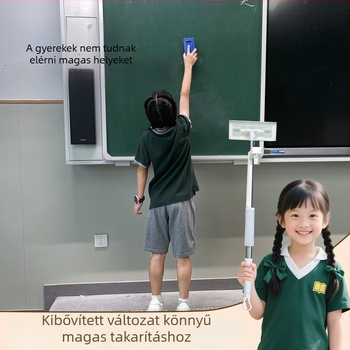 Fekete táblához használható kendő — speciális mop a kréta letörléséhez, kézmosás nélkül, pormentes, nedves és száraz használat